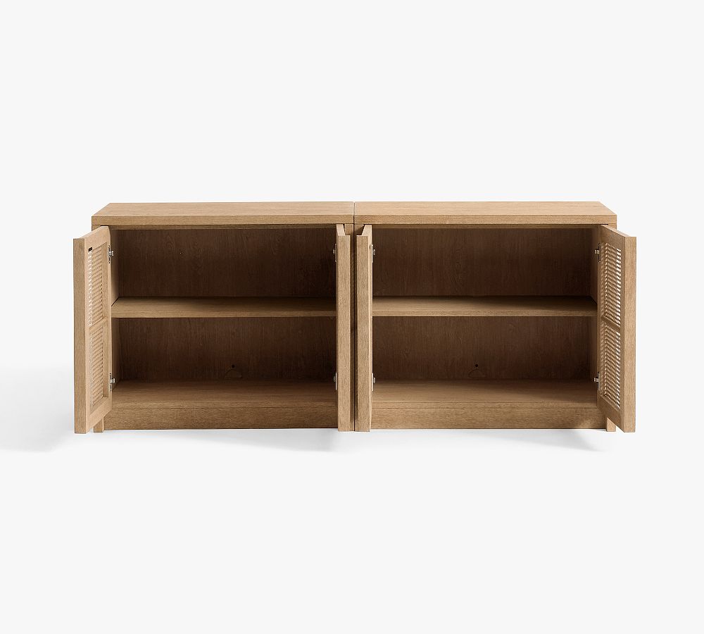 Marina Cane Storage Cabinet Console (72"-144") | Stylish Storage