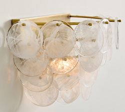 Riviera Glass Disc Sconce (13&quot;)