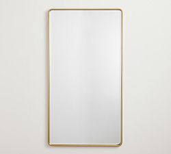 Vintage Rounded Tall Rectangular Mirror