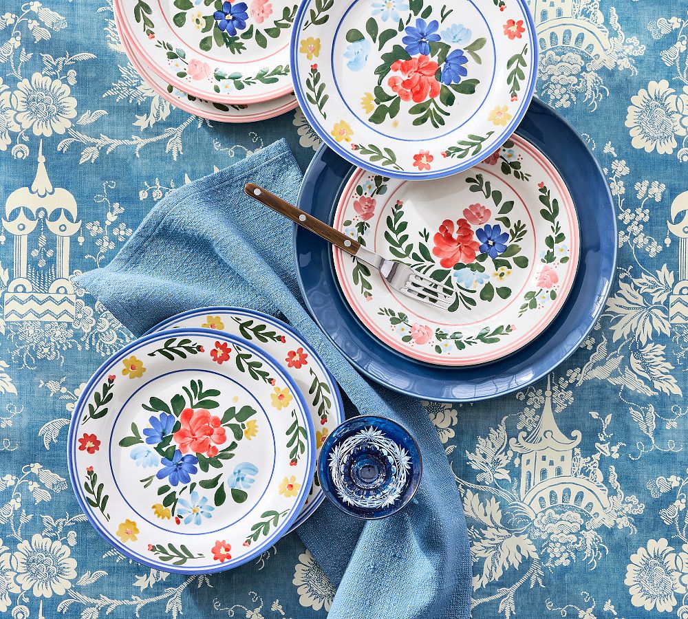 Paloma Stoneware Salad Plates - Mixed Set of 4
