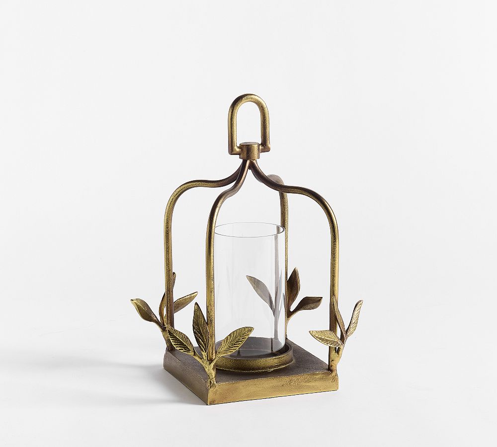 Botanical Forged-Iron Lantern | Small