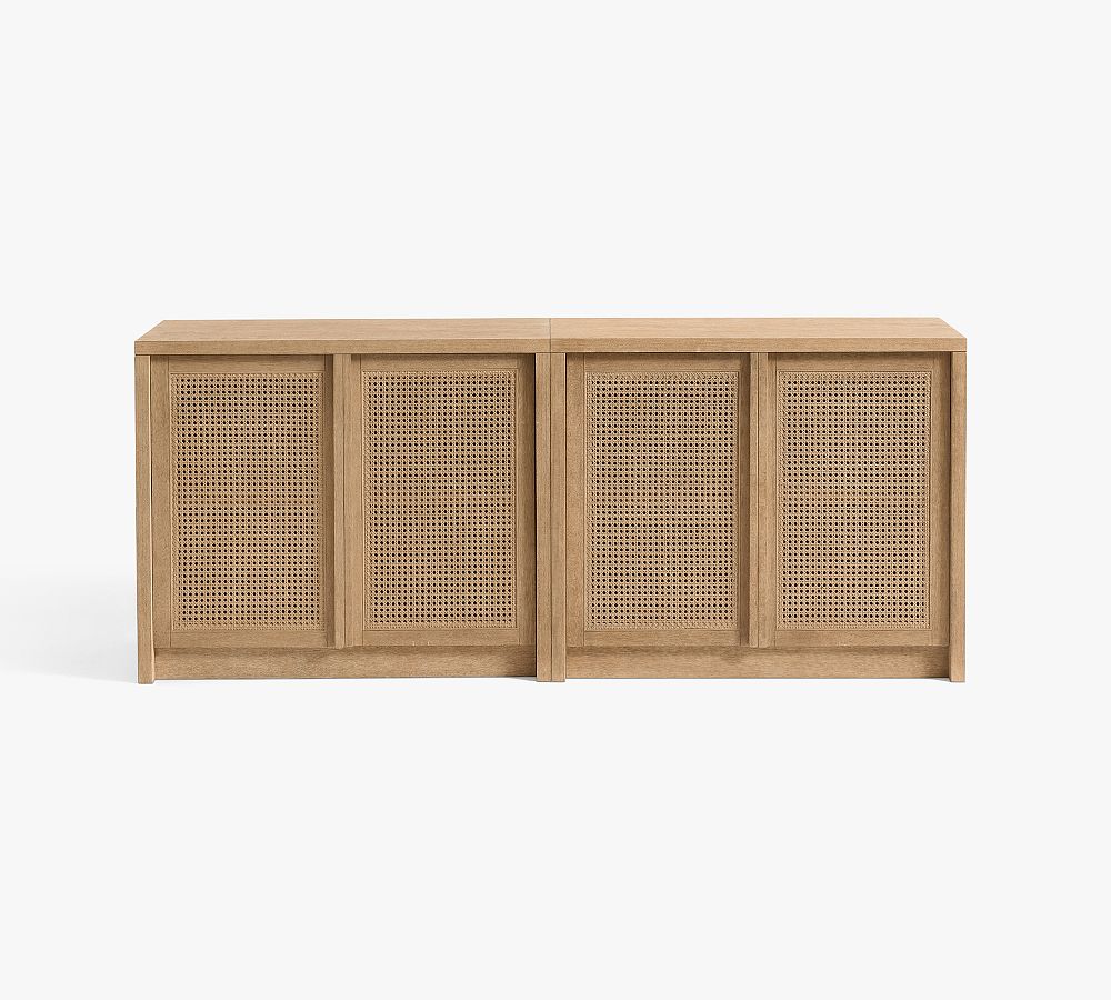 Marina Cane Storage Cabinet Console (72"-144") | Stylish Storage