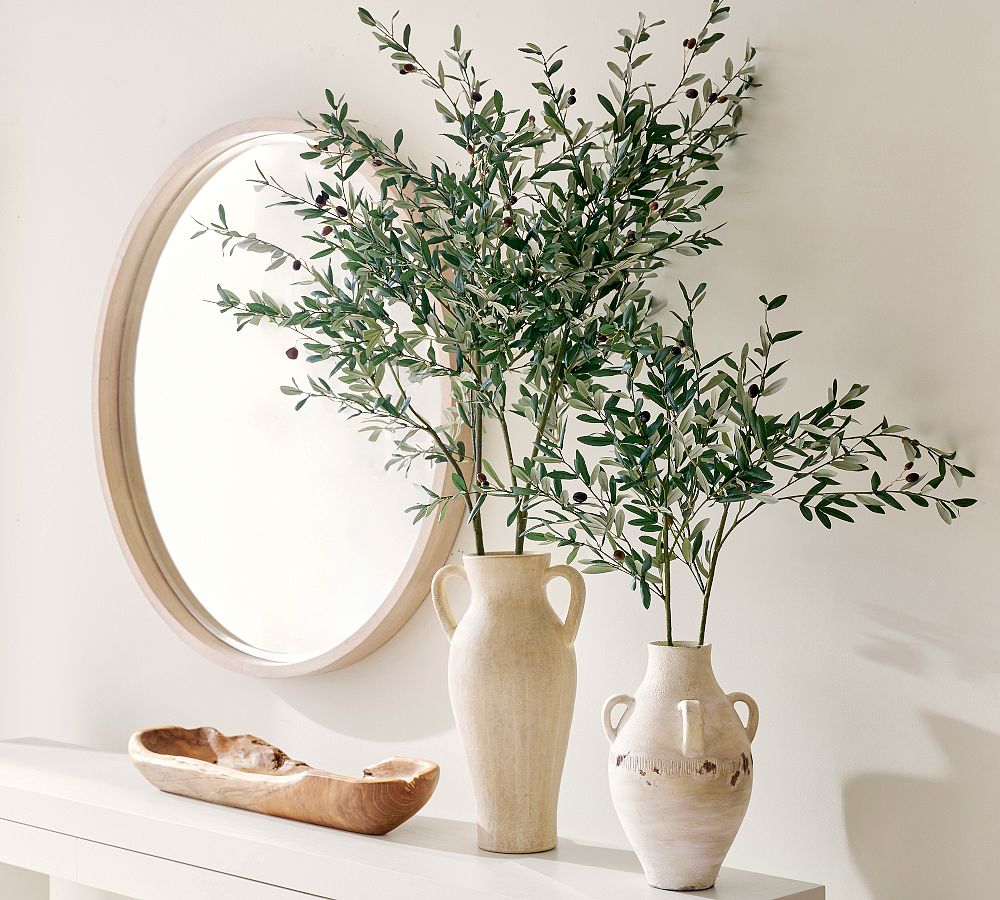 Traditional Faux Olive Branch