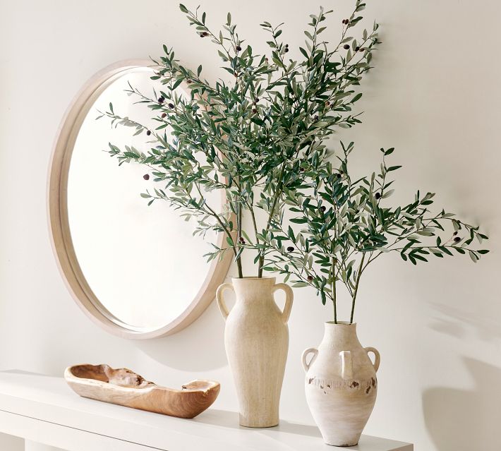 Traditional Faux Olive Branch