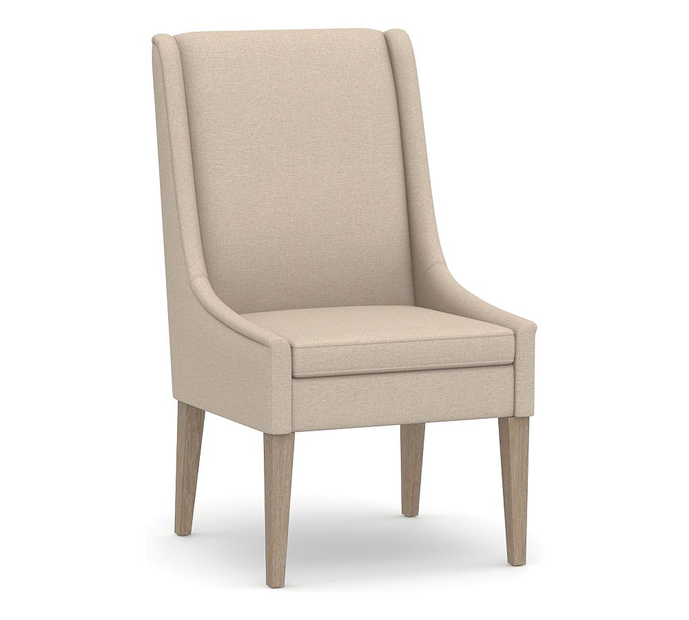 Open Box: Fulton Dining Chair, Seadrift, Rustic Linen Parchment