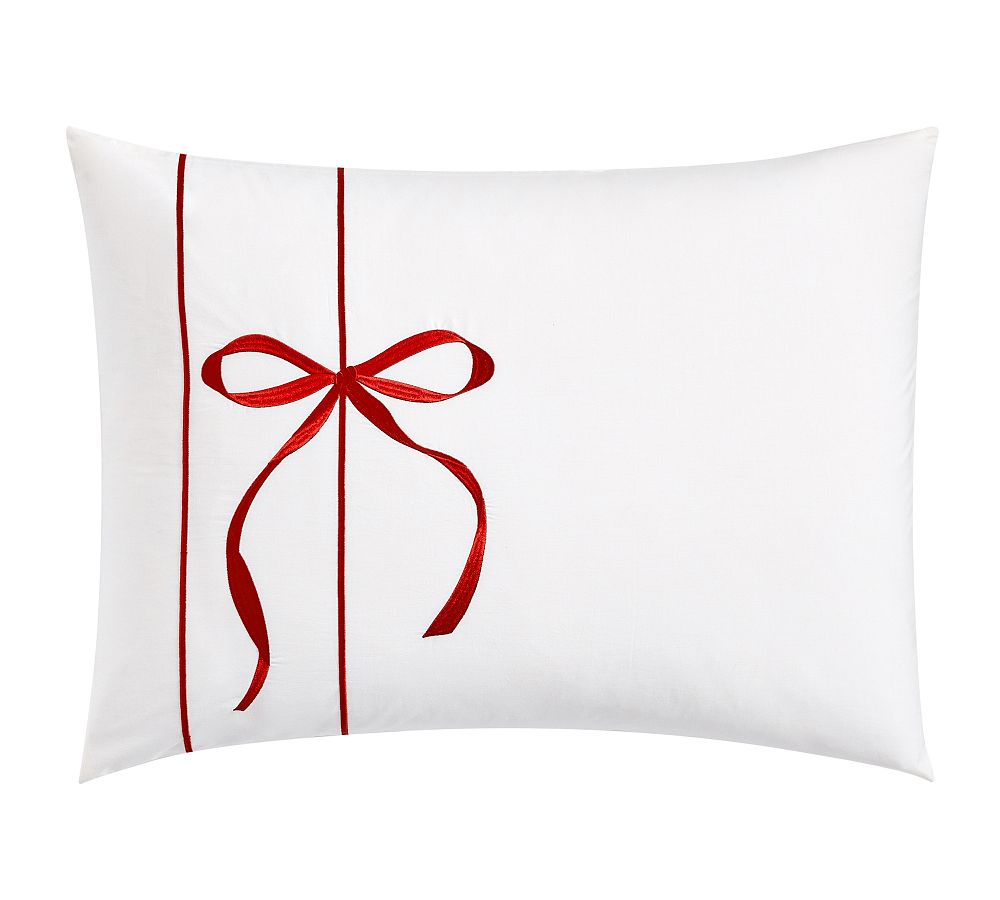 Monique Lhuillier Nell Embriodered Bow Shams