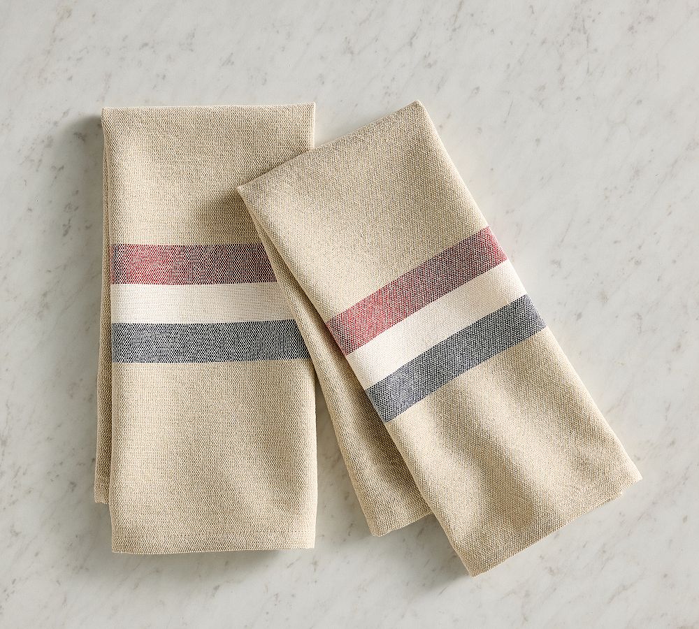 Americana Stripe Guest Towel - Set of 2