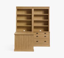 Aubrey Peninsula Desk with Bookcase Suite (72&quot;)