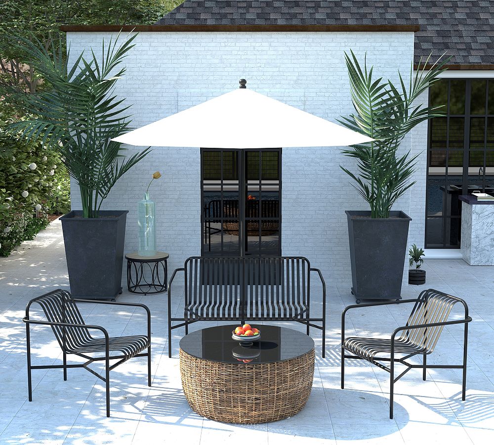 Kaylin Metal Outdoor Loveseat (53.5&quot;w)