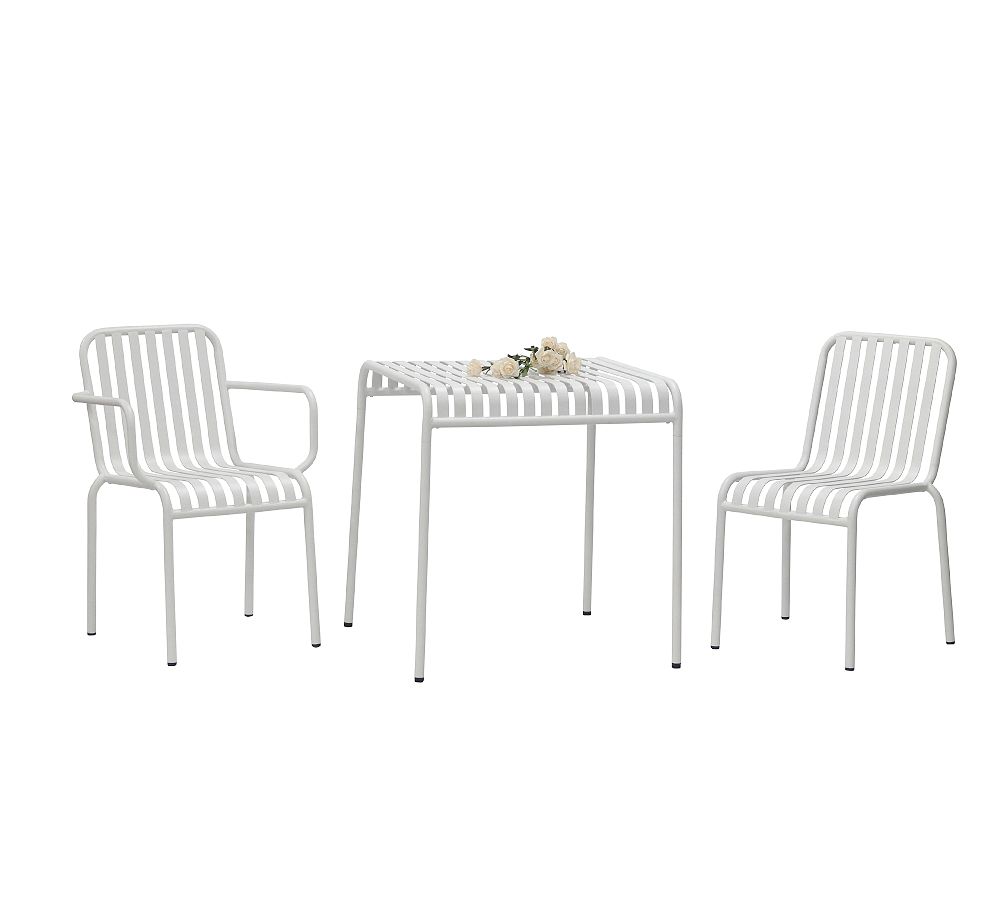 Kaylin Metal Rectangular Outdoor Table (28&quot;w)