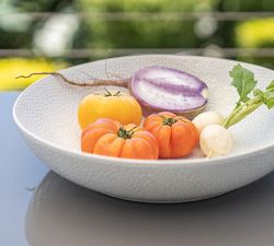 Serene Stoneware Serving Platter &amp; Bowl Set
