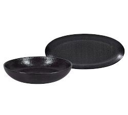 Serene Stoneware Serving Platter &amp; Bowl Set