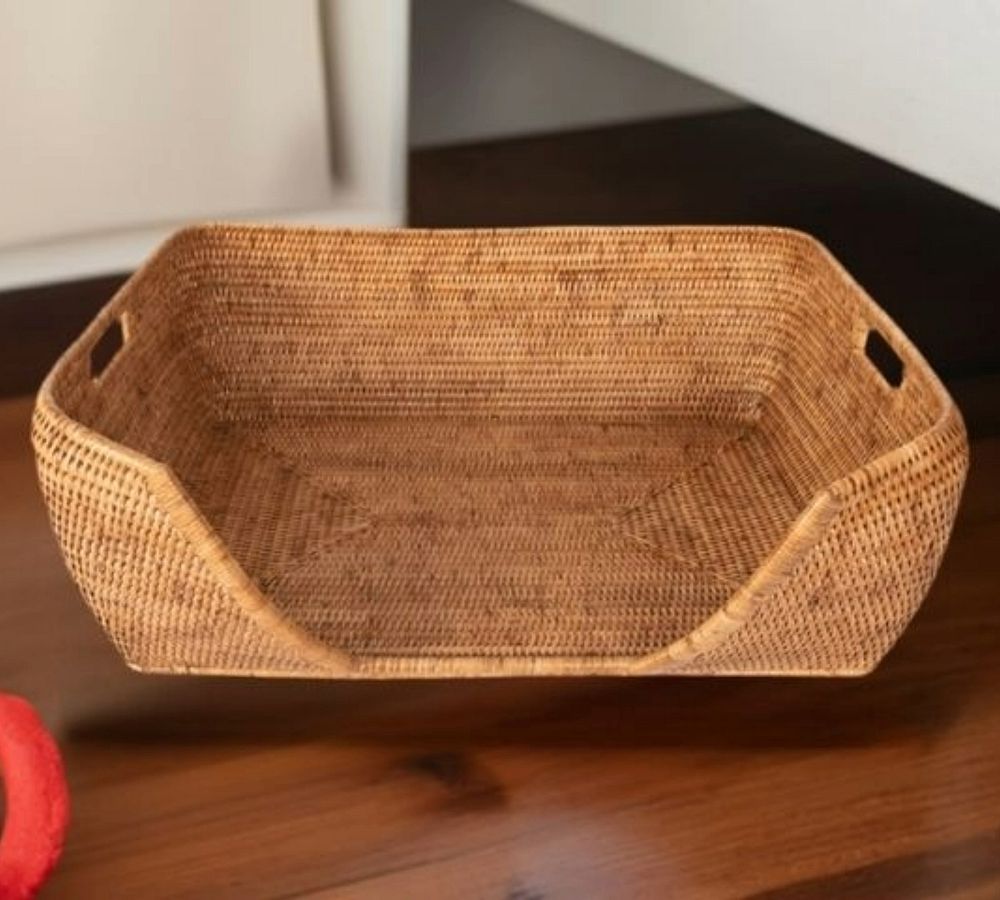 Tava Handcrafted Rattan Pet Bed