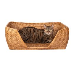 Tava Handcrafted Rattan Pet Bed