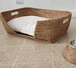 Tava Handcrafted Rattan Pet Bed