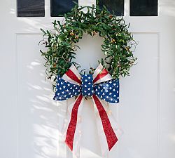 Americana Burlap Bow