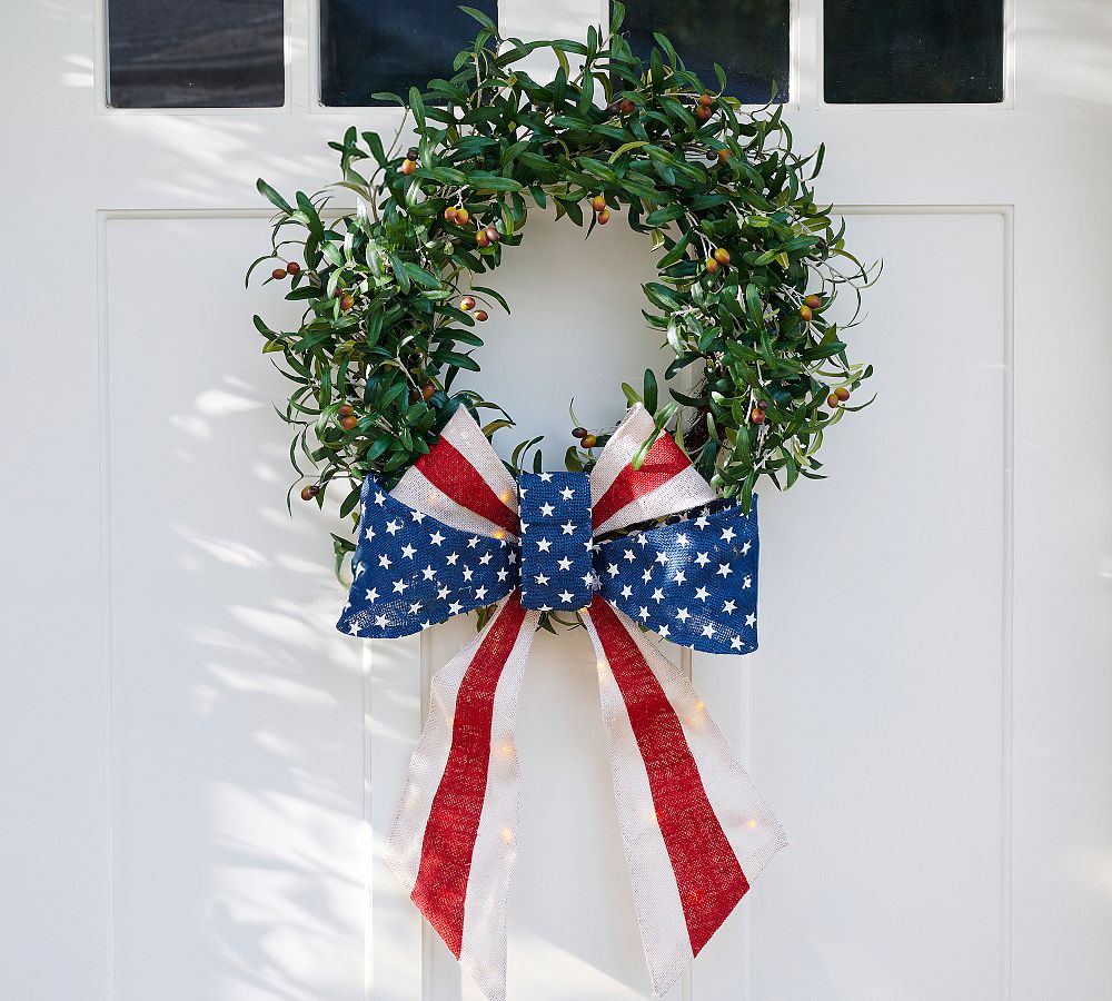 Americana Burlap Bow