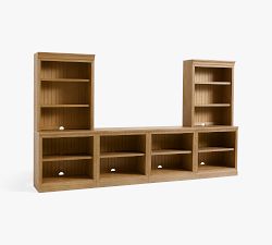 Aubrey Open Media Suite with Double Open Ped