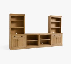 Aubrey Open Media Suite with Double Open Ped
