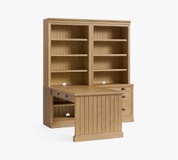 Aubrey Peninsula Desk with Bookcase Suite (72&quot;)
