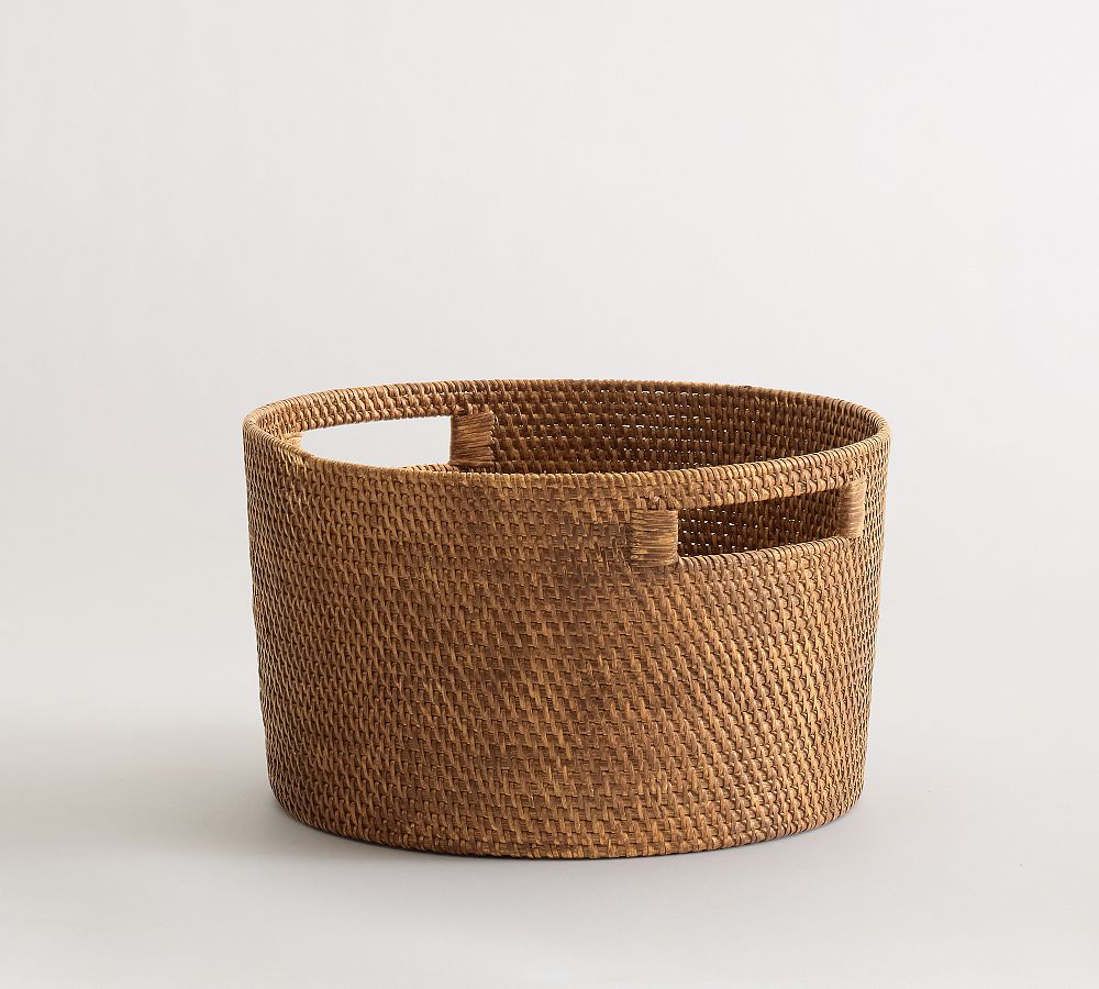 Tava Handwoven Round Utility Basket