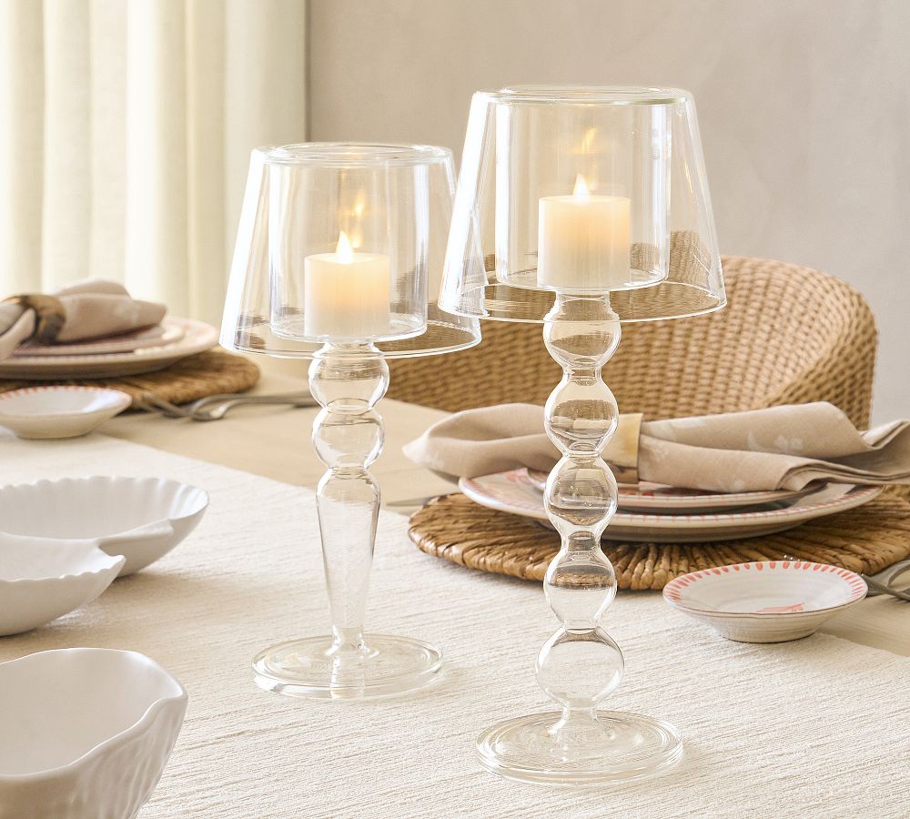 Cordelia Glass Lamp Candle Holder