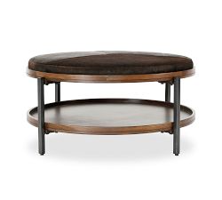 Vander Hair-On-Hide Round Coffee Table (38&quot;w)