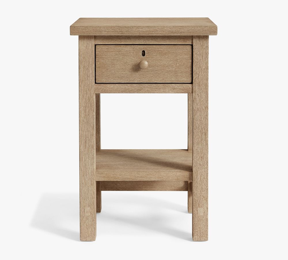 Farmhouse Mini Nightstand (18") - Rustic Bedroom Decor