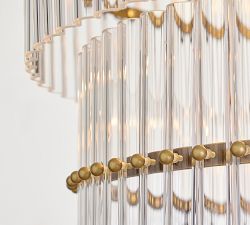 Mallory Crystal Round 3-Tier Chandelier (30&quot;)