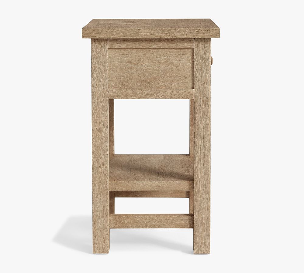 Farmhouse Mini Nightstand (18") - Rustic Bedroom Decor