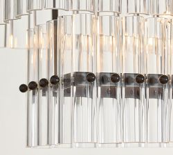 Mallory Crystal Linear Chandelier (40&quot;-55&quot;)