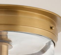 Solomon Recycled Glass Outdoor Flush Mount (15&quot;)