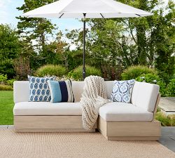 Build Your Own - Indio Eucalyptus Modern Platform Outdoor Sectional Components