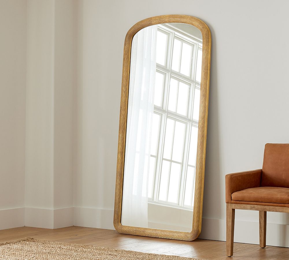 Antique Gold Floor Mirror