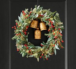 Brass Bells Wreath Hanger