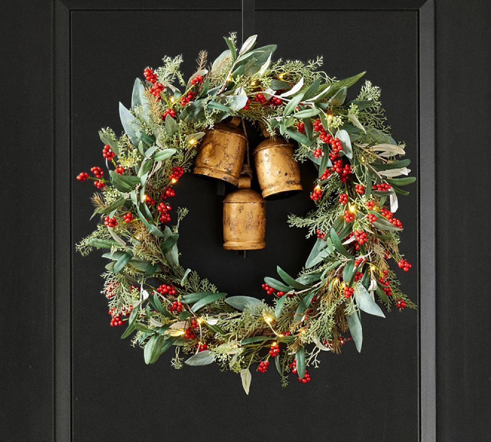 Brass Bells Wreath Hanger