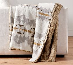 Pendleton&#174; Sonora Faux Fur Back Oversized Throw
