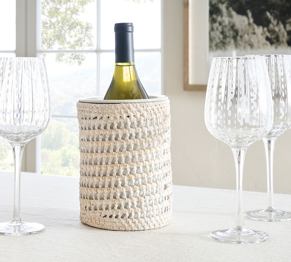 Miramar Handwoven Rattan Wine Chiller