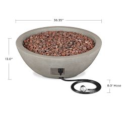 Blackwell Steel Round Propane Fire Pit (36&quot;)