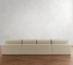 Westwood Fin Arm Deep Seat Double Chaise Sectional (186&quot;)