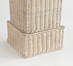 Handwoven Rattan Pedestal