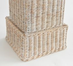 Handwoven Rattan Pedestal