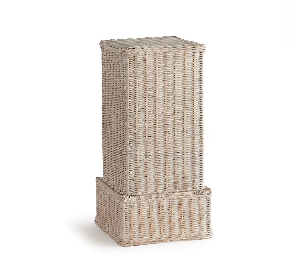 Handwoven Rattan Pedestal