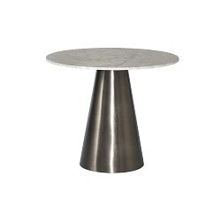 Darren Round Marble Dining Bistro Table (35.5&quot;w)