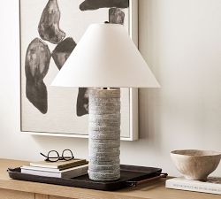 Cooke Terracotta Column Table Lamp (25&quot;-30&quot;)