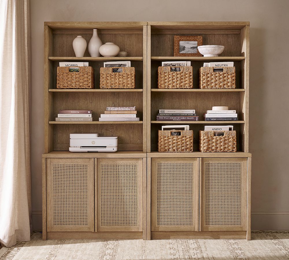 Marina Cane Storage Cabinet Console (72"-144") | Stylish Storage