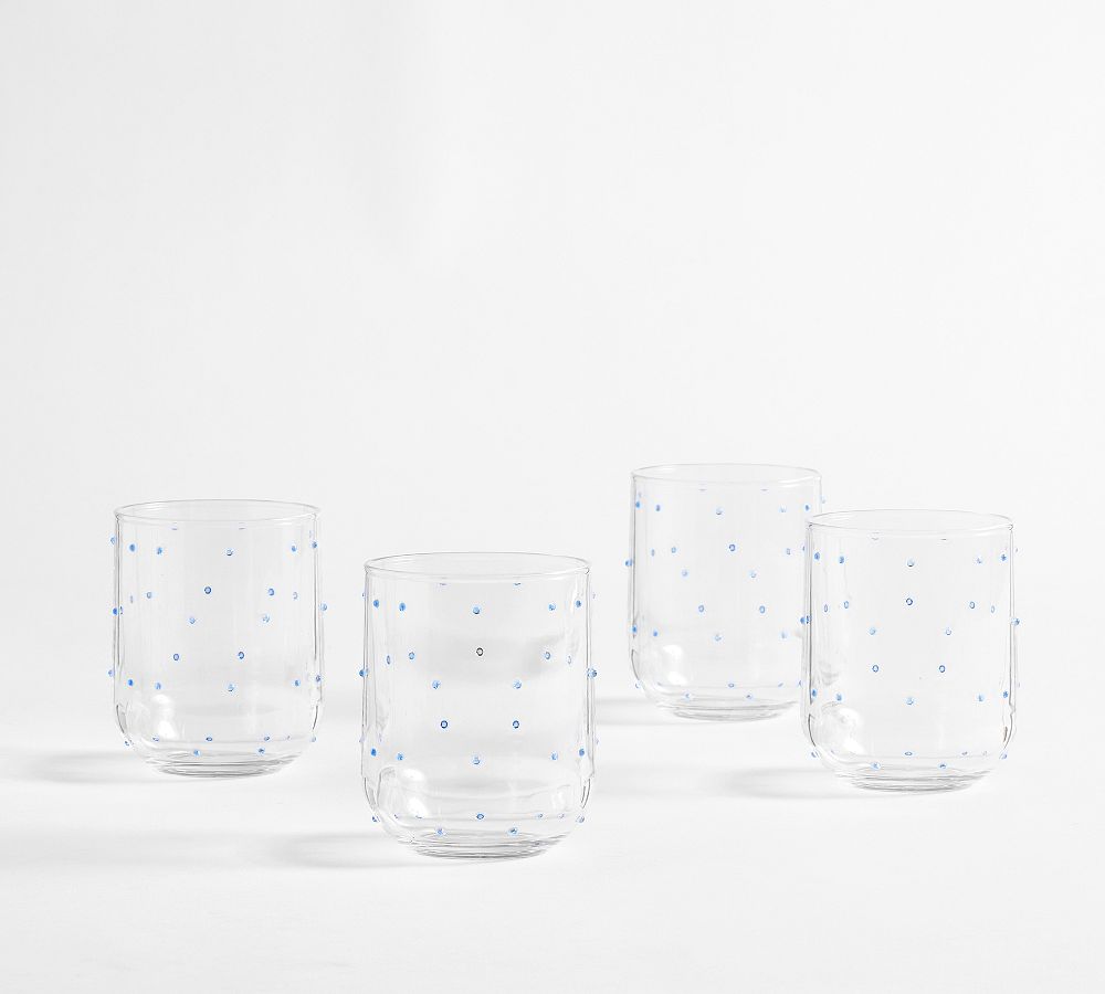 Confetti Outdoor Stemless Wine Glasses - Set of 4