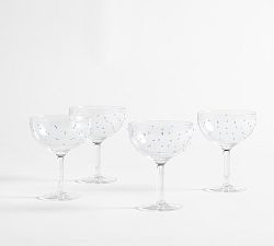 Confetti Outdoor Coupe Glasses - Set of 4