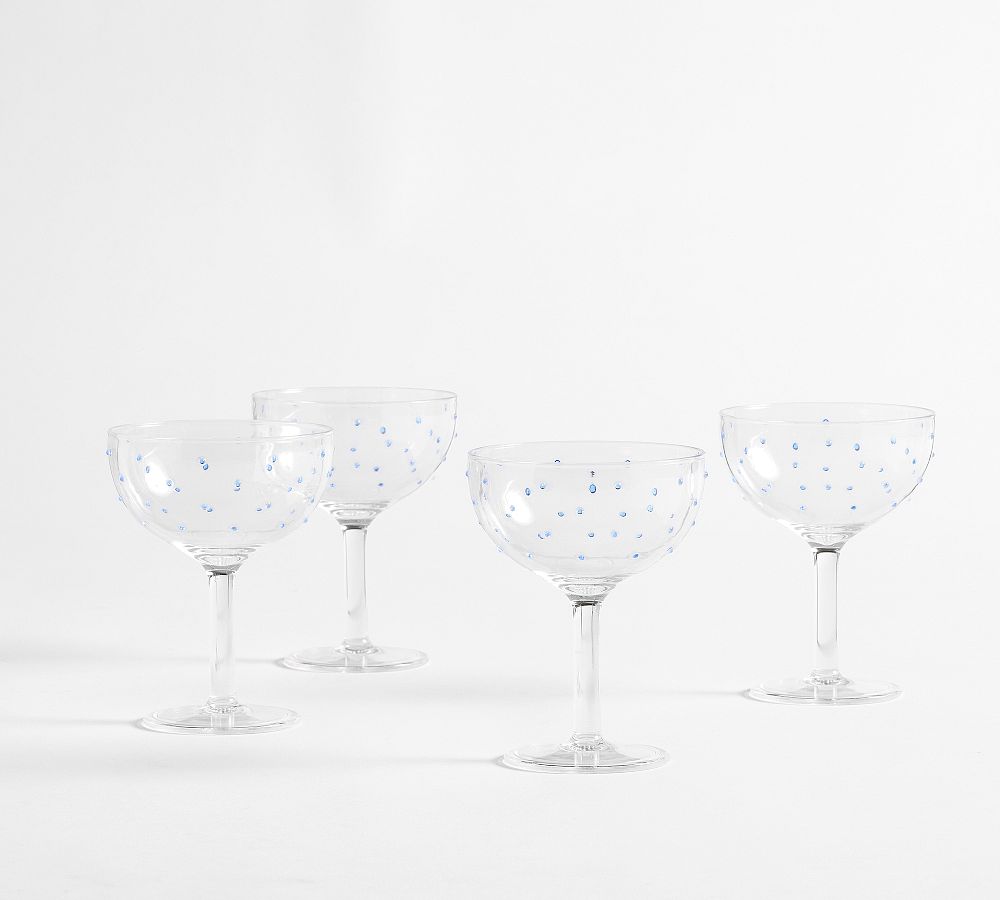 Confetti Outdoor Coupe Glasses - Set of 4