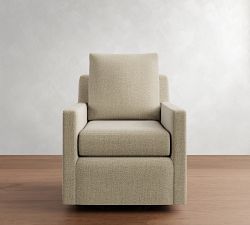 Ayden Square Arm Slipcovered Swivel Glider